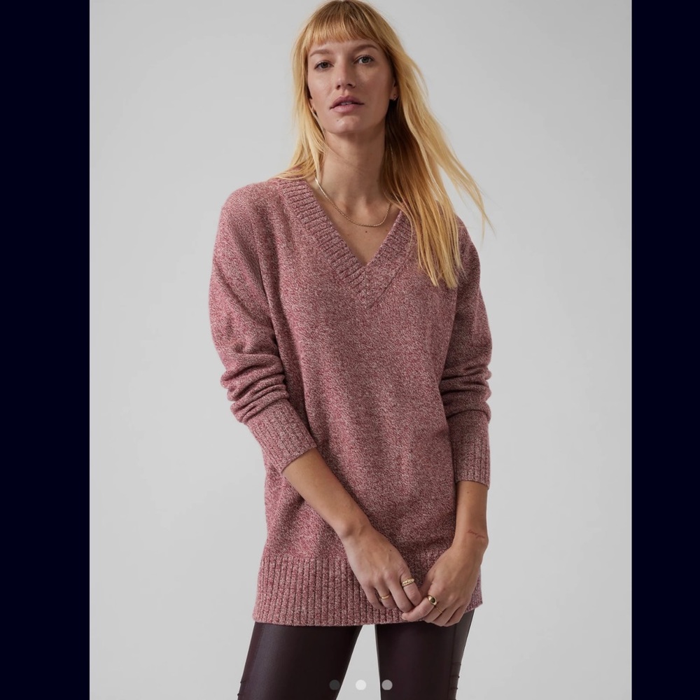 Athleta Wool/Cashmere Vital Vneck Tunic